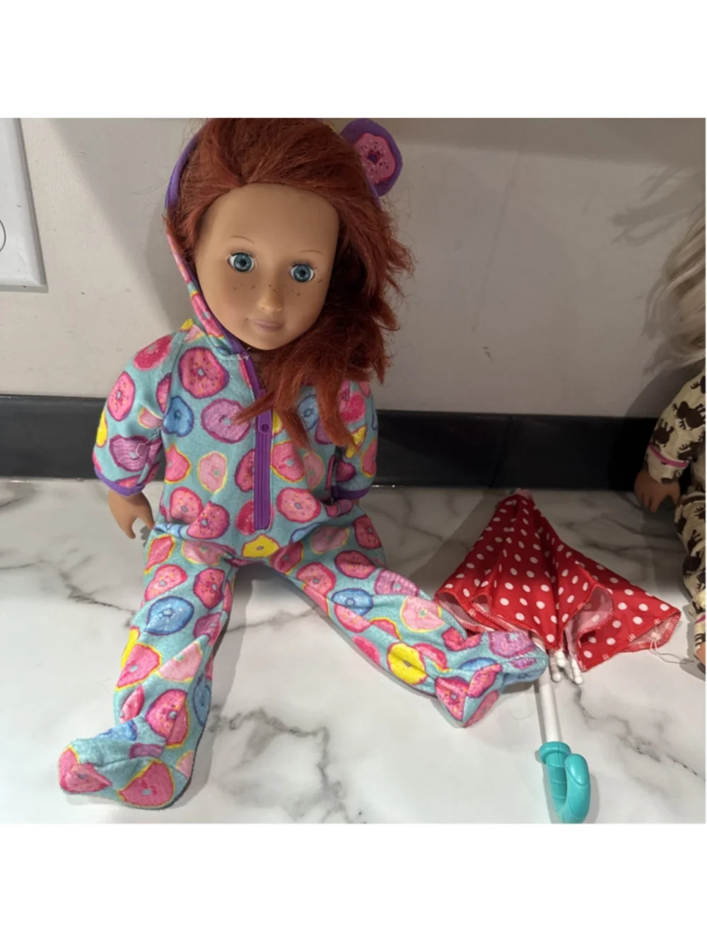 HUGE Lot Of Our Generation 18” Doll With Accessories Shoes Clothes Carrying Case